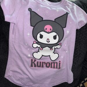 Girls Kuromi T Shirt Lilac Purple Short Sleeve Kids Size Small